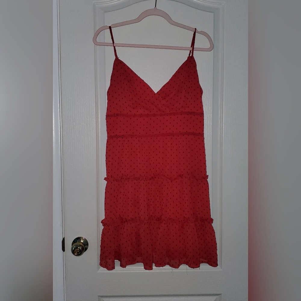 Altar'd State Red Polka Dot Mini Dress